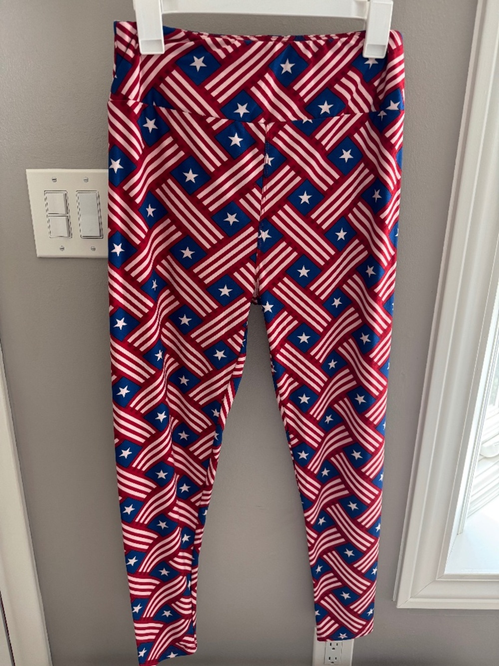 Lularoe NWOT TC Leggings, Patriotic, red, white and blue.
